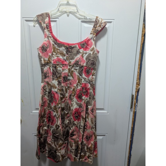 Maggy London Dress Women's 12  Floral Fit &‎ Flare Sleeveless - Picture 1 of 9